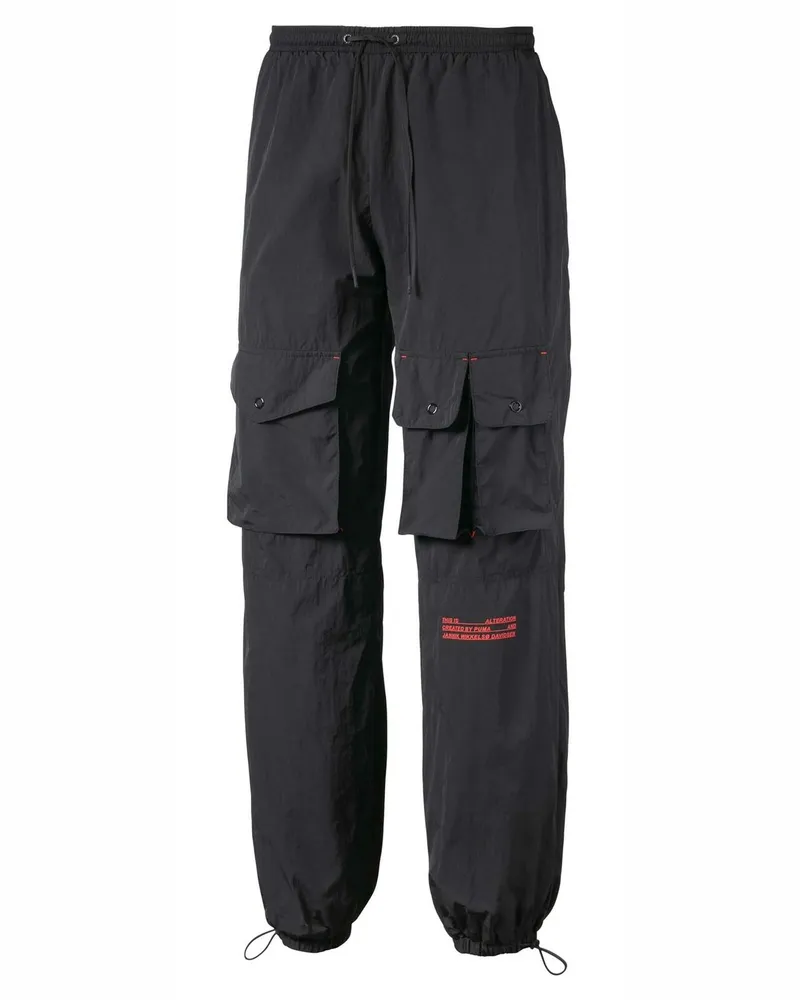 Puma MENS WIVEN ALDERATION SACKE PANTS CARGO STYLE JOGGERS 579881 01 Schwarz