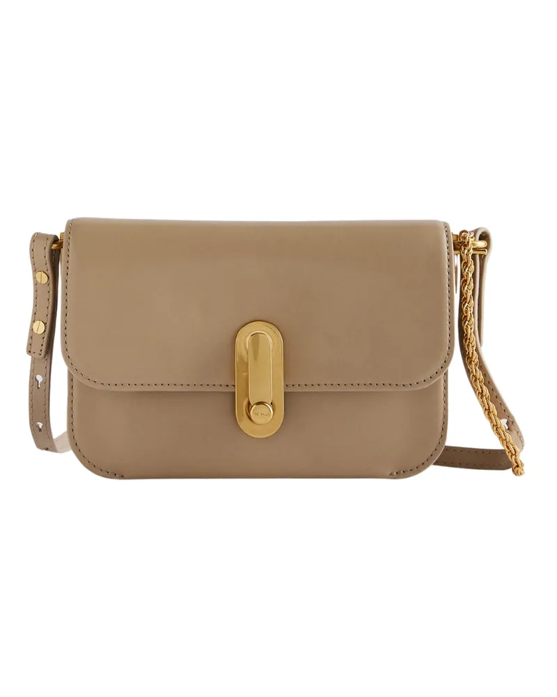 Ted Baker Kkaysa Umhängetasche Aus Poliertem Leder, Klein, Taupefarben Beige