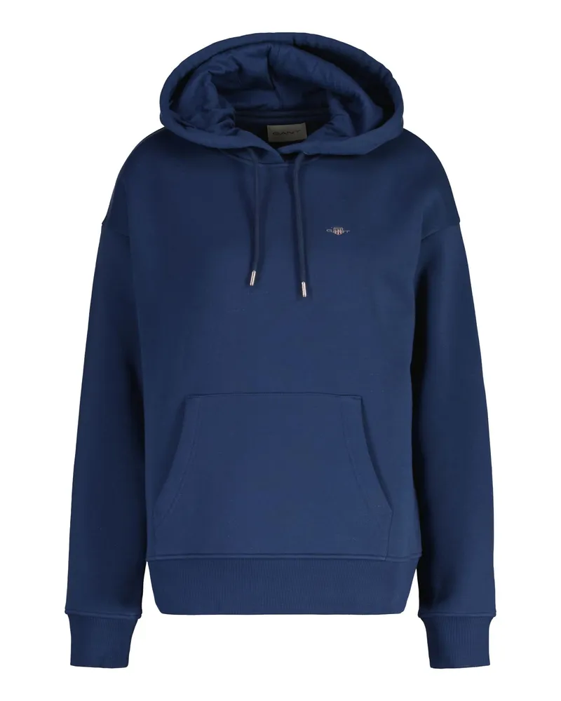 Gant Regular Shield Hoodie Sweatshirt Marineblau