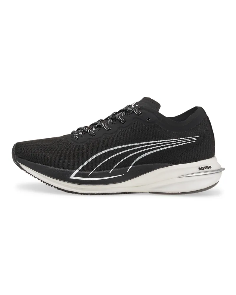 Puma abweichen Nitro Black Womens Running Trainer Schwarz