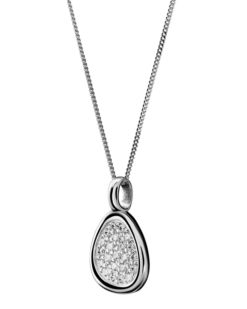 Orphelia Layla' Damenkette mit Anhänger aus 925er Sterlingsilber – Silber ZH-7489 Silber