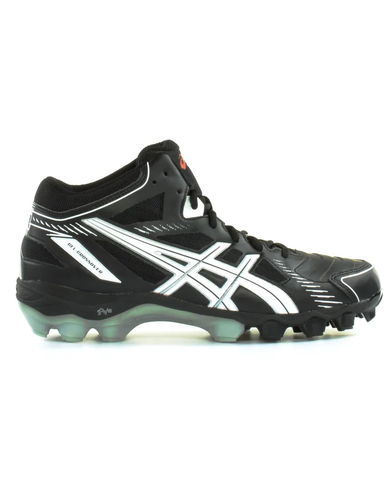 Asics Gel-Crossover 5 Turf Schwarz Weiß Synthetik Herren Sportschuhe Schwarz