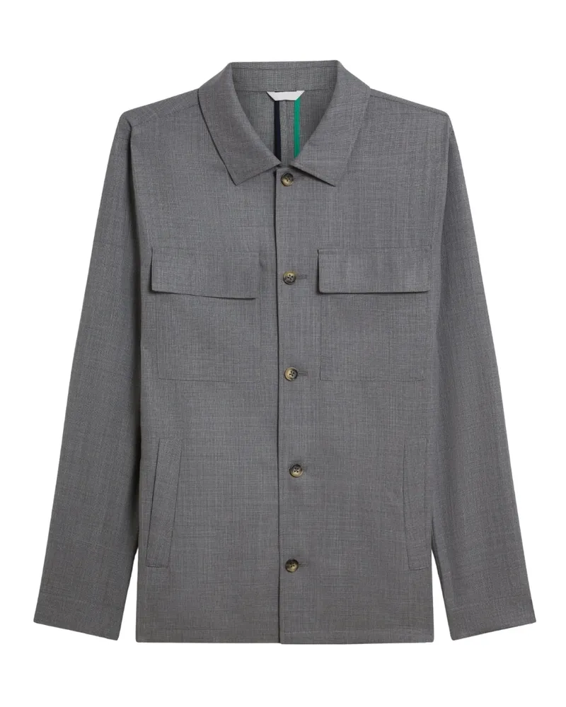 Ted Baker Selwynj Leichte Graue Wollmischungsjacke Grau