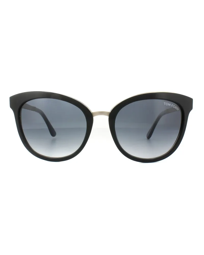 Tom Ford Lunettes De Soleil 0461 EMMA 05W Noir Or Bleu Dégradé Schwarz