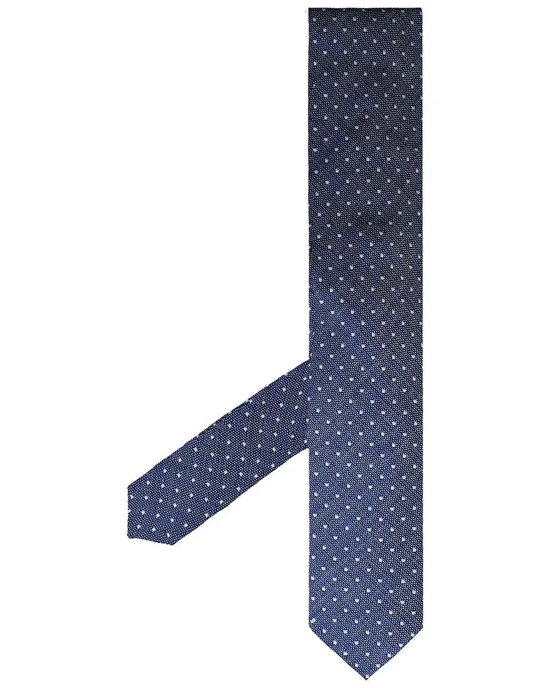 Hackett gedruckt Mini Pindot Herren Blue Krawatten Blau