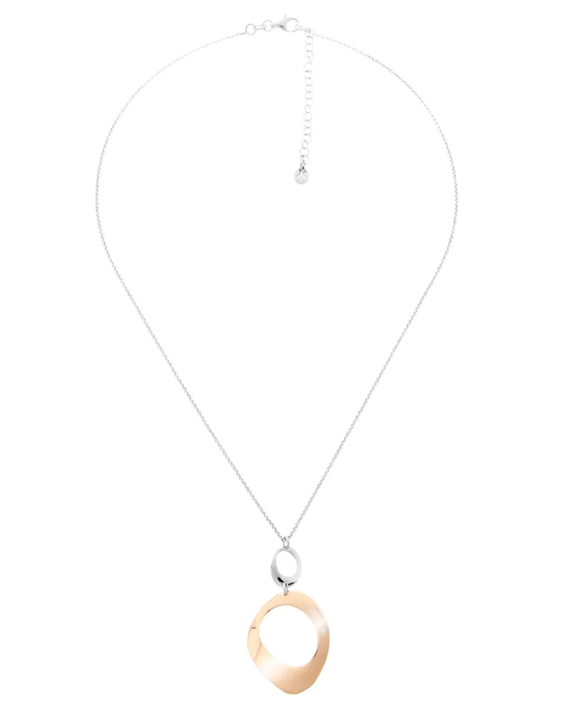 Orphelia Isotta' Damenkette mit Anhänger aus 925er Sterlingsilber, Silber/Rosé, ZK-7192 Silber