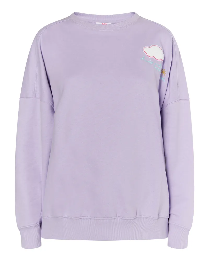 My Mo Sweatshirt mit Rundhalsausschnitt Damen violett Violett