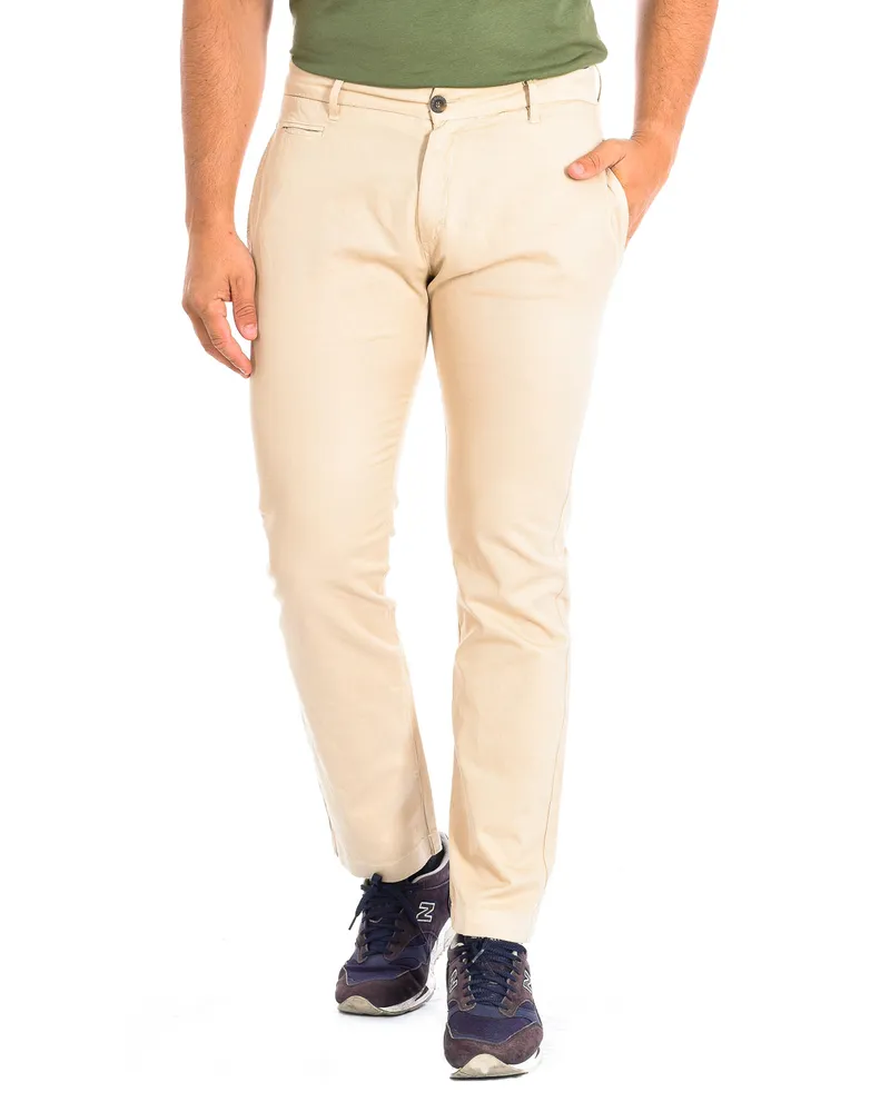 La Martina Lange Hose mit geradem Schnitt und Saum TMT014-TL121 für Männer Beige