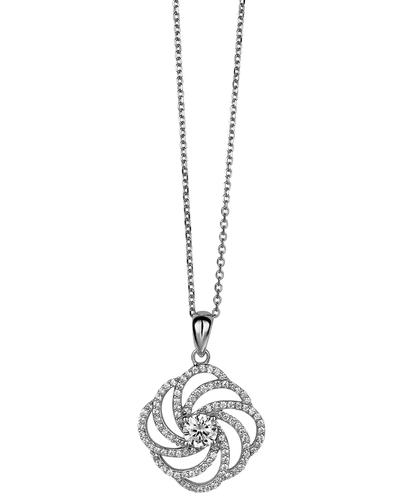 Orphelia Damen-Kette aus 925er Sterlingsilber mit Anhänger – Silber ZH-4800 Silber