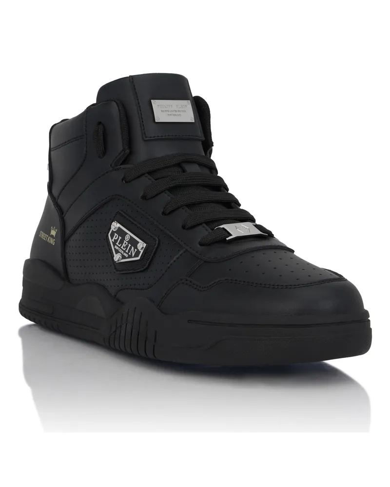 Philipp Plein Mid-Top-Sneaker Modell Street - Schwarz Schwarz