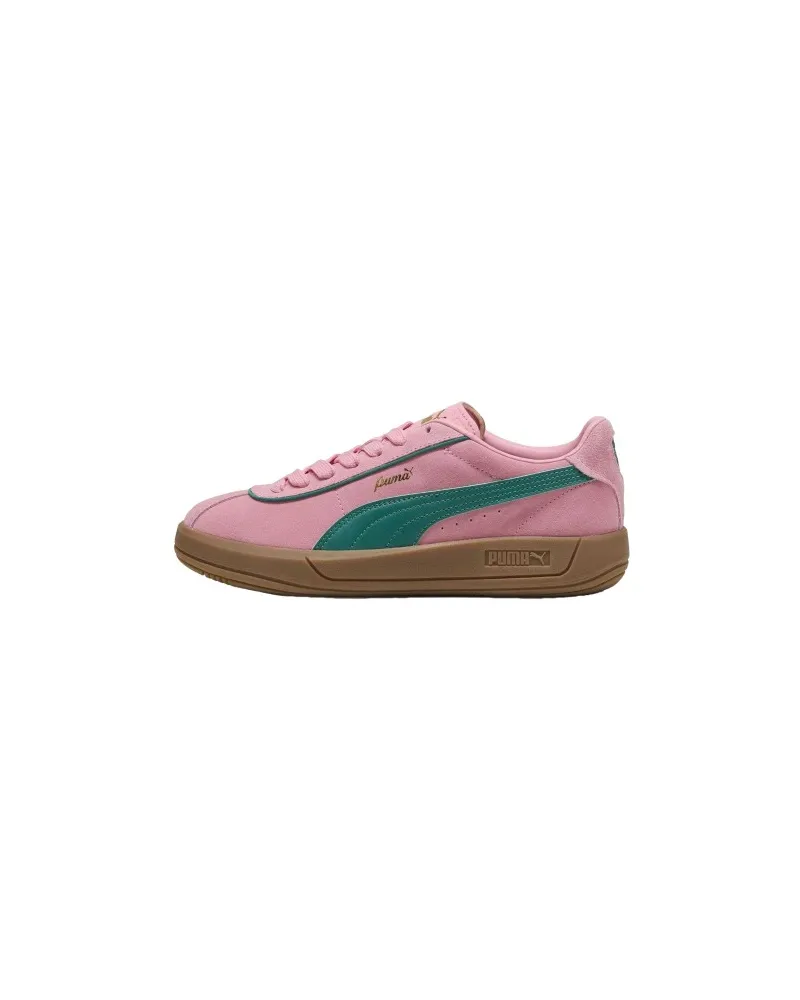 Puma Club Klassika" Sneaker für Damen, Leder, niedrig geschnitten (Grün/Pink Grün