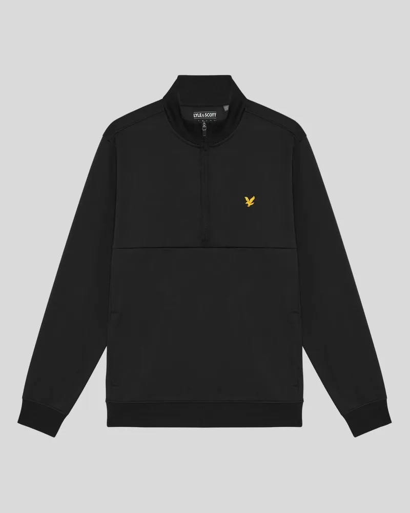 Lyle & Scott Winddichter 1/2-Zip-Midlayer Schwarz