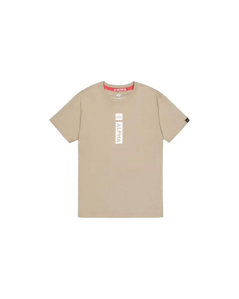 Alpha Industries Alpha Puff Print T-Shirt Sand