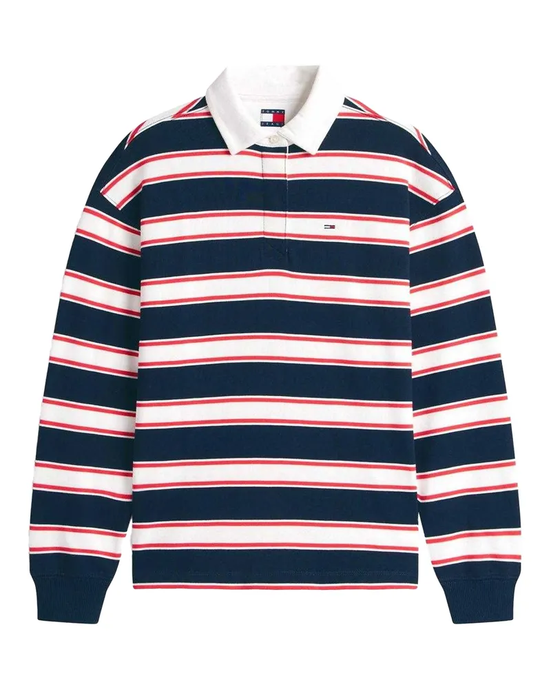 Tommy Hilfiger Sweatshirt für Damen, Rugby, leger (Dunkel-Marineblau Marineblau