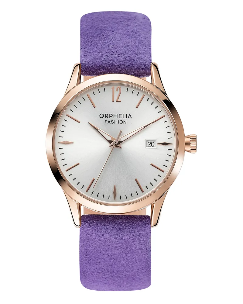 Orphelia Fashion Wildleder Damenuhr Lila OF711820 Lila