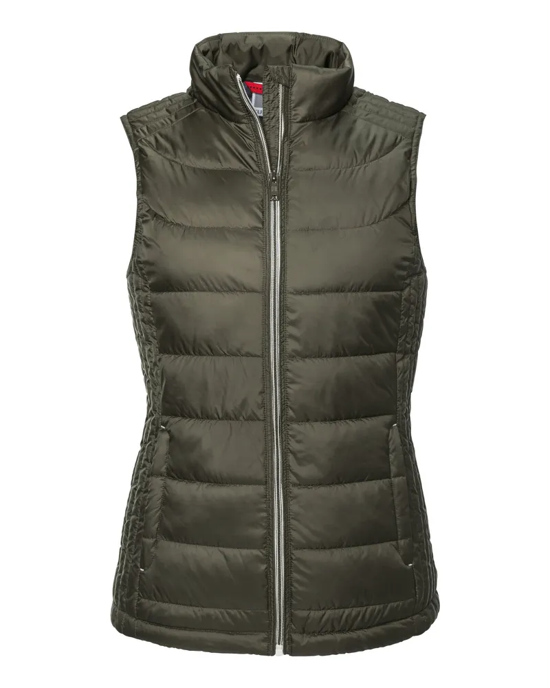 Russell Athletic Russell Womens/Ladies Nano Padded Body Warmer (Dark Olive Oliv