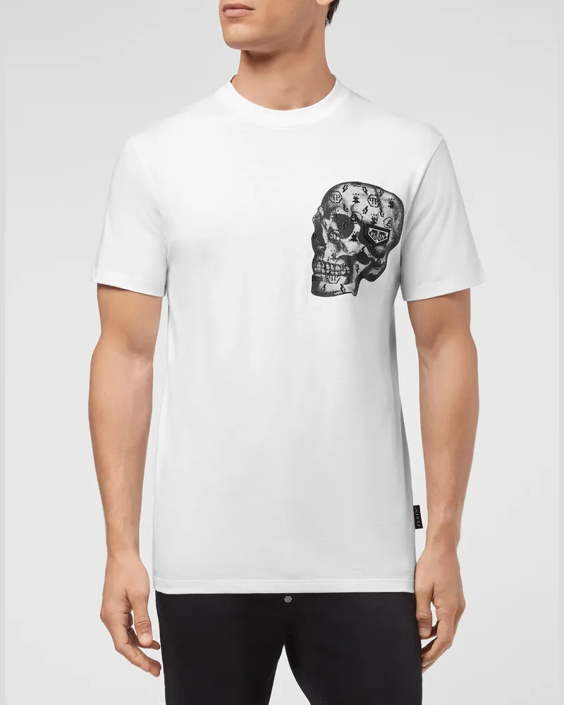 Philipp Plein T-Shirt Skull Weiß