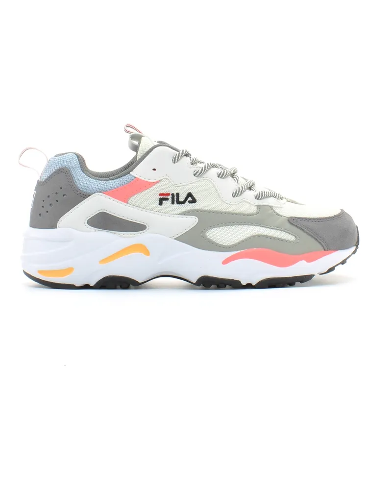 Fila Ray Tracer Womens White/Grey Trainer Grau