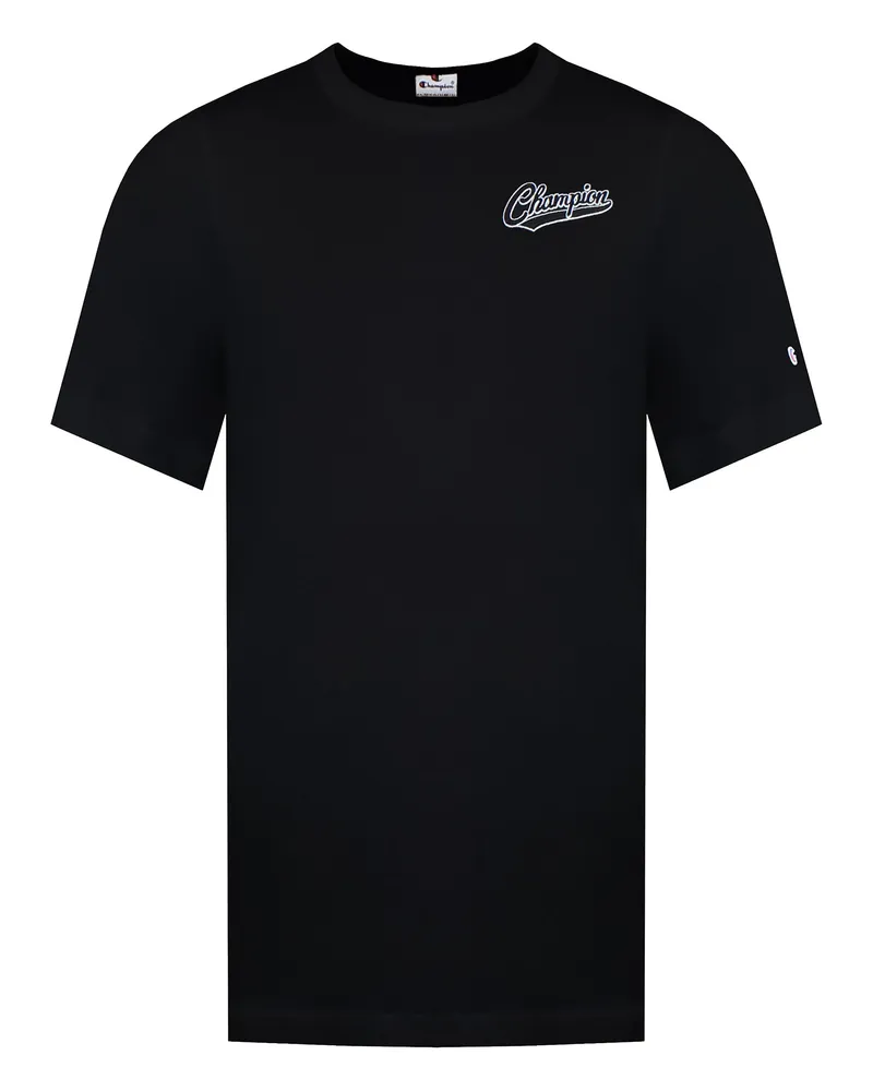 Champion Resort CH Logo Herren Schwarz T-Shirt Schwarz