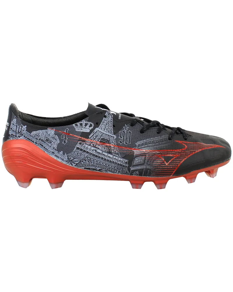 Mizuno Alpha SR4 FG/AG Herren Fußballschuhe Schwarz Schwarz