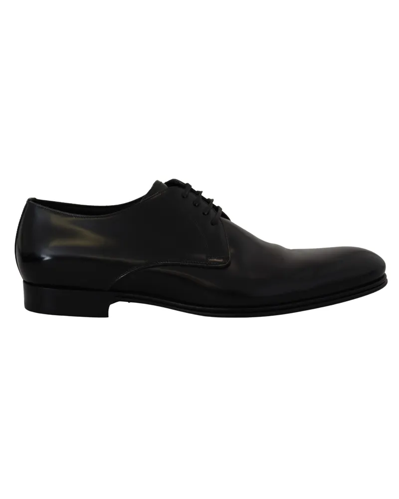 Dolce & Gabbana Leather Oxford-Schuhe im klassischen Stil - Schwarz Schwarz