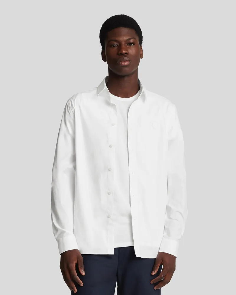 Lyle & Scott Popeline-Hemd aus Stretch-Stoff - Weiß Weiß