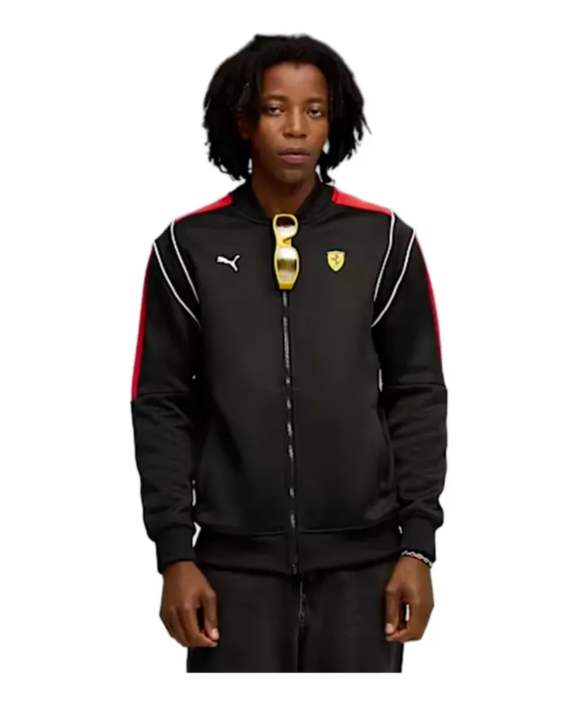 Puma Herren Ferrari MT7 Trainingsjacke Schwarz