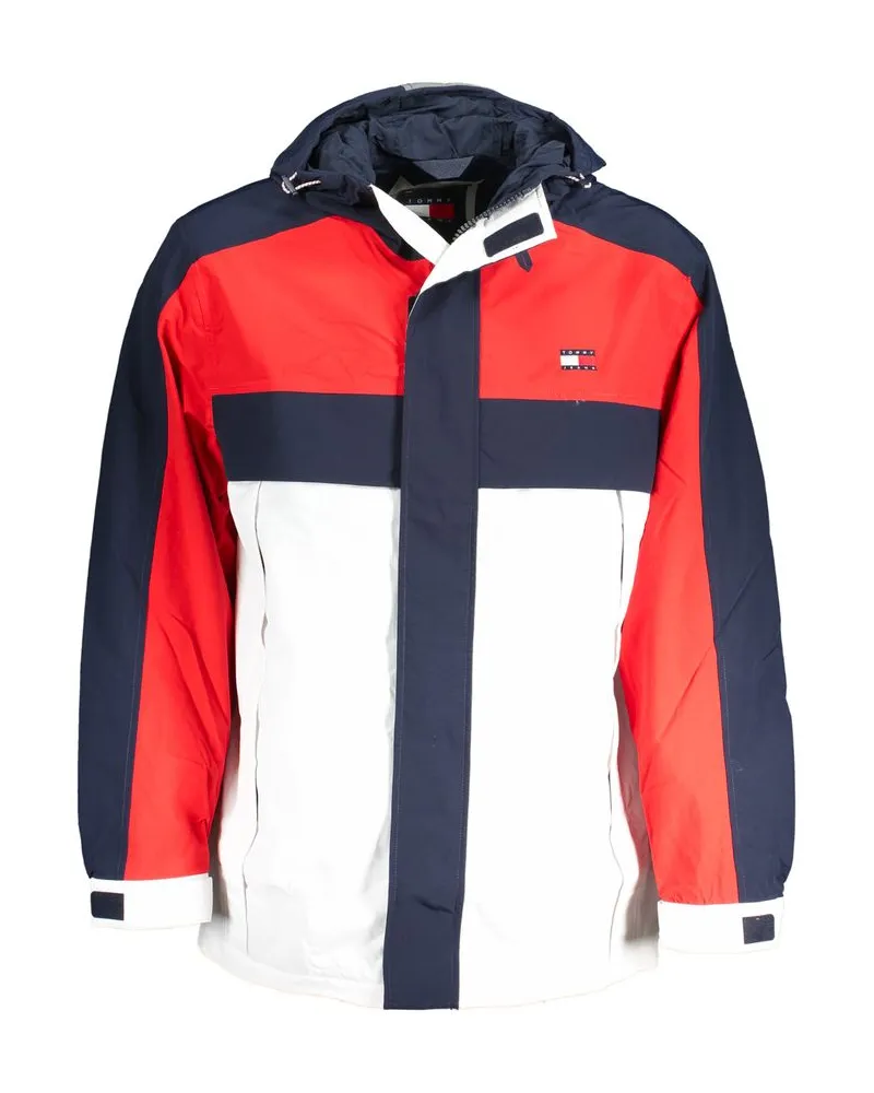Tommy Hilfiger Farbblock Windbreaker Jacke Weiß