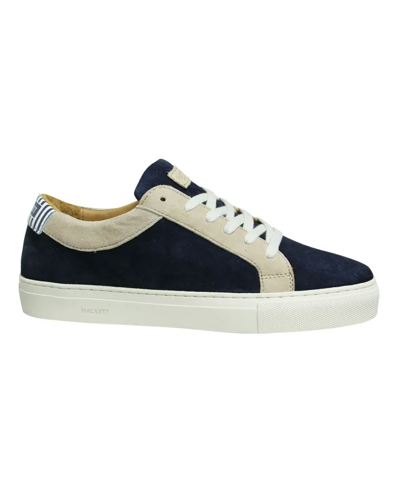 Hackett Hunt Mens Navy Trainer Blau