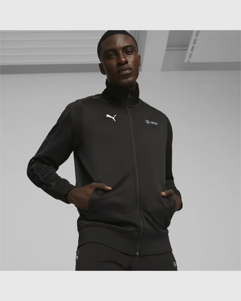 Puma Herren Mercedes-AMG PETRONAS MT7 Motorsport Trackjacke Schwarz