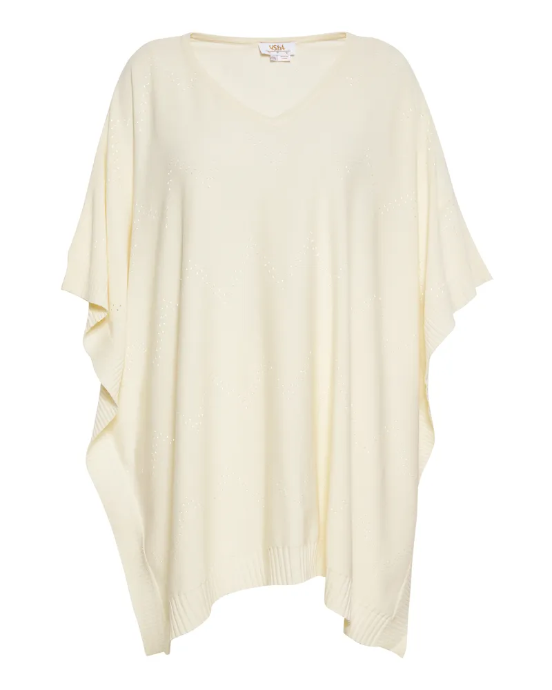 Usha Poncho für Damen - Creme Creme