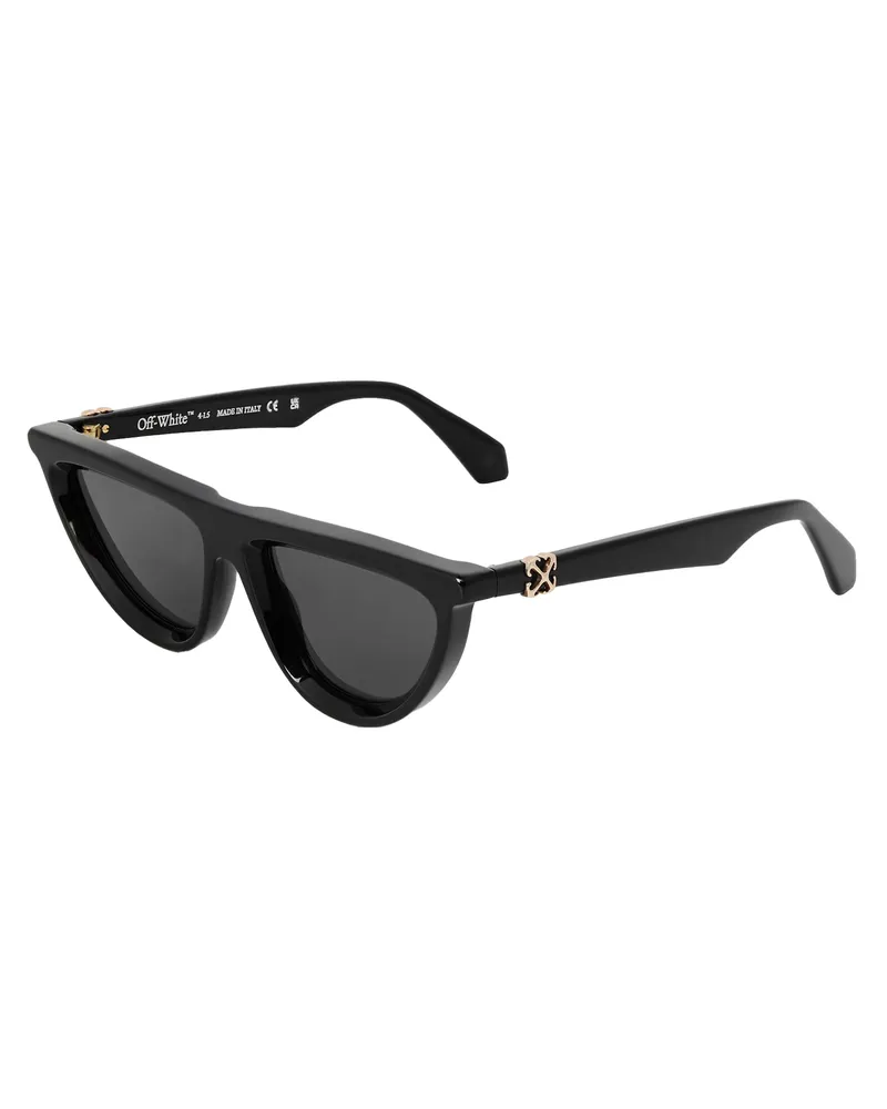 OFF-WHITE Off White - "Off Jasper" Katzenauge-Sonnenbrille, Azetat (Schwarz/Grau Schwarz