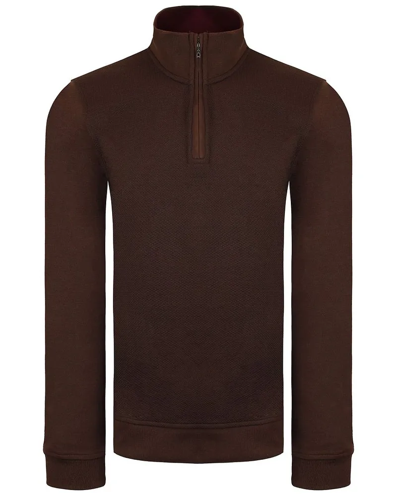 Ted Baker Bits Herren braun strukturierter Pullover Braun