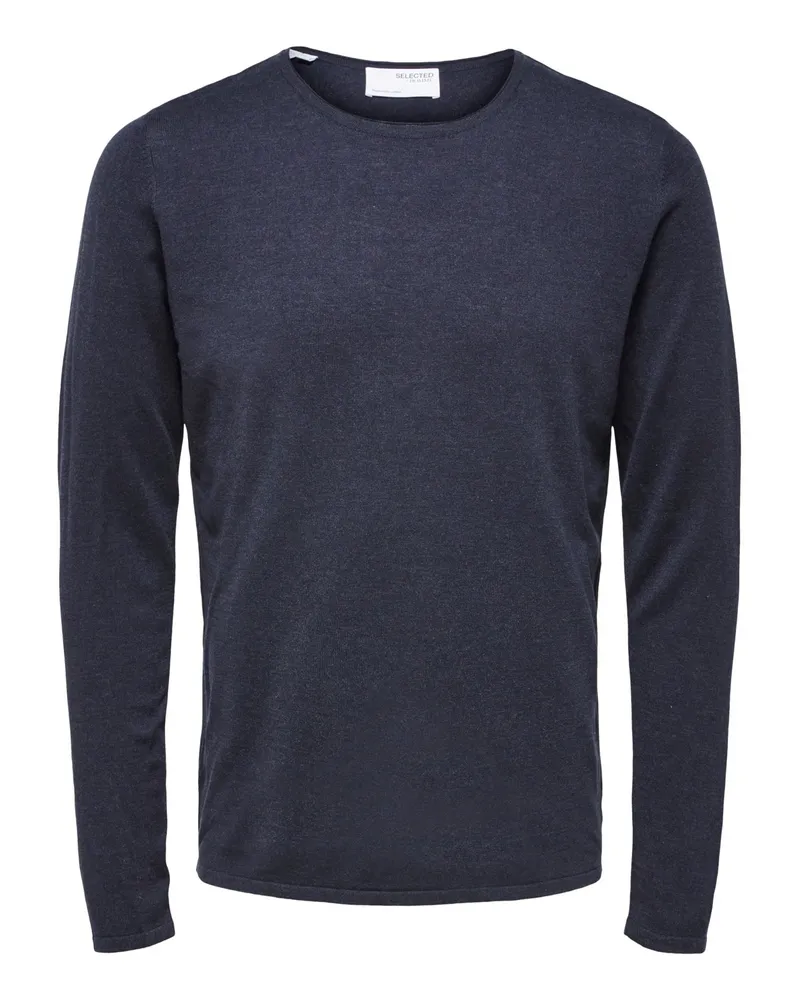 Selected Rocks Knit Crew Neck Dark Sapphire von  in der farbe Blau und in größe XL Blau