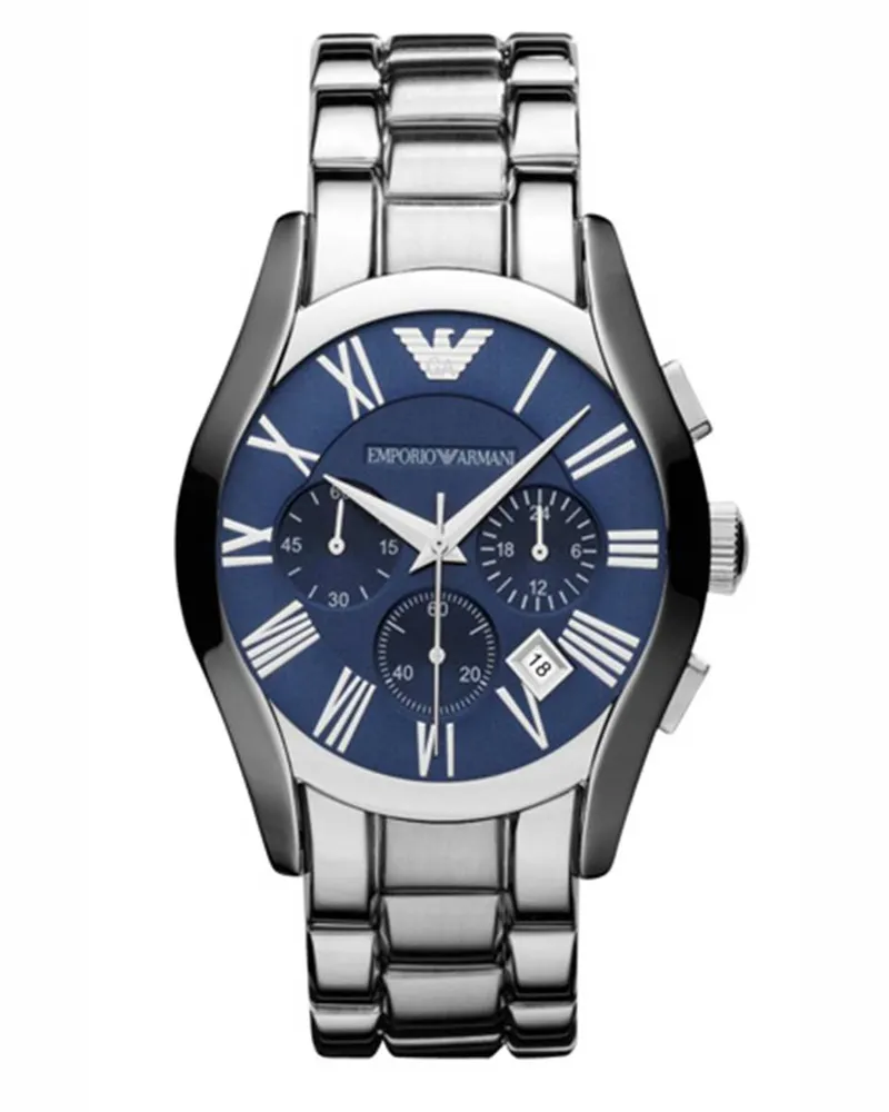 Emporio Armani Herren Chronograph Uhr AR1635 Silber