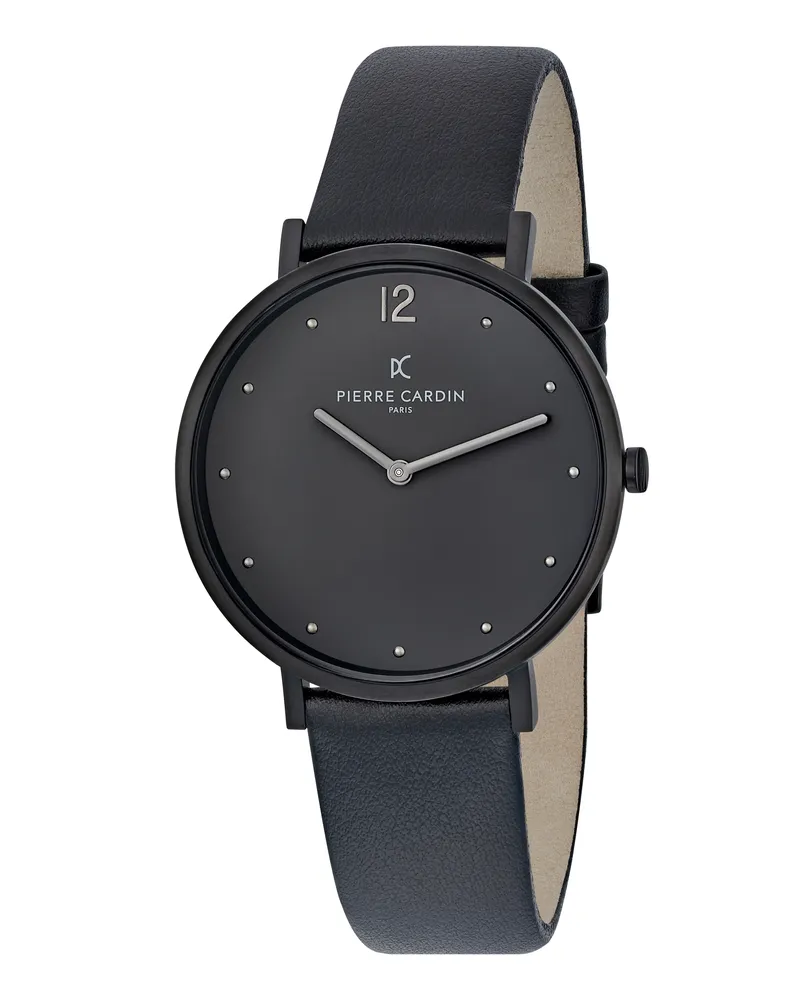 Pierre Cardin Belleville Simplicity Schwarz Unisex Armbanduhr CBV.1021 Schwarz