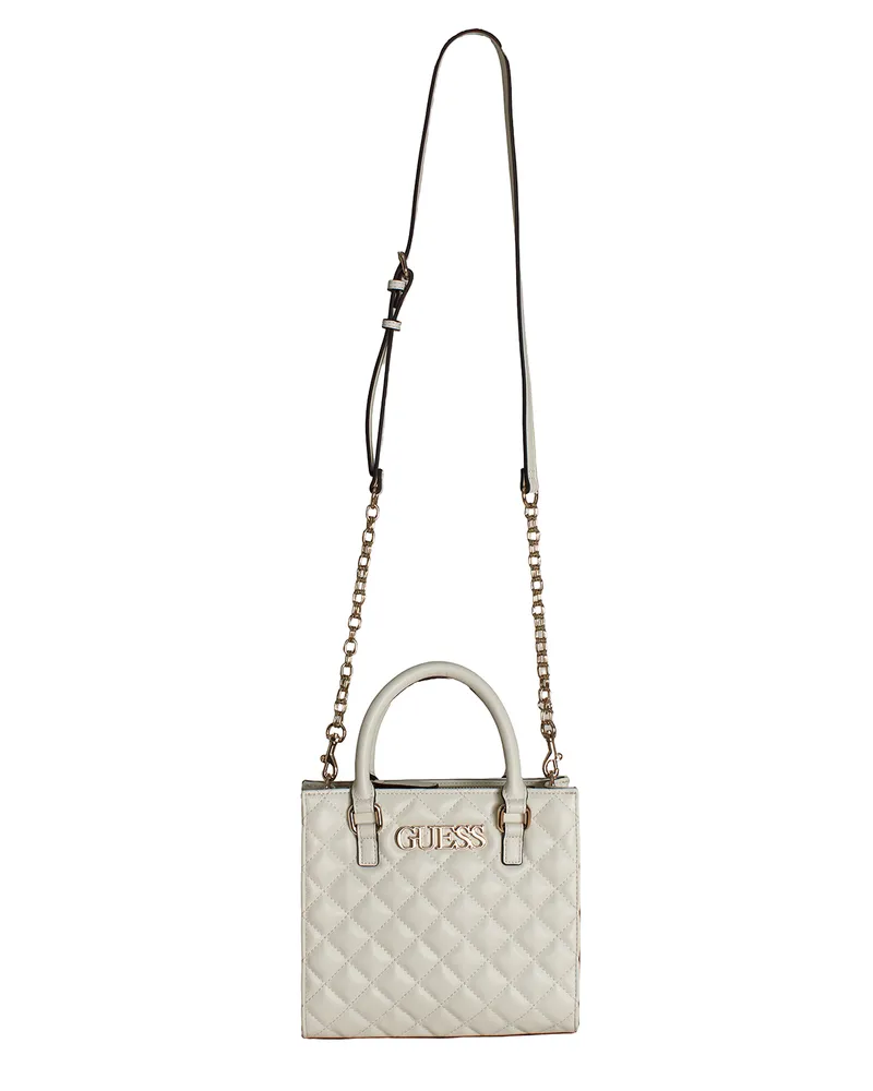 Guess Alazne HWALAZ-P3504 Kleine Tragetasche für Damen Weiß