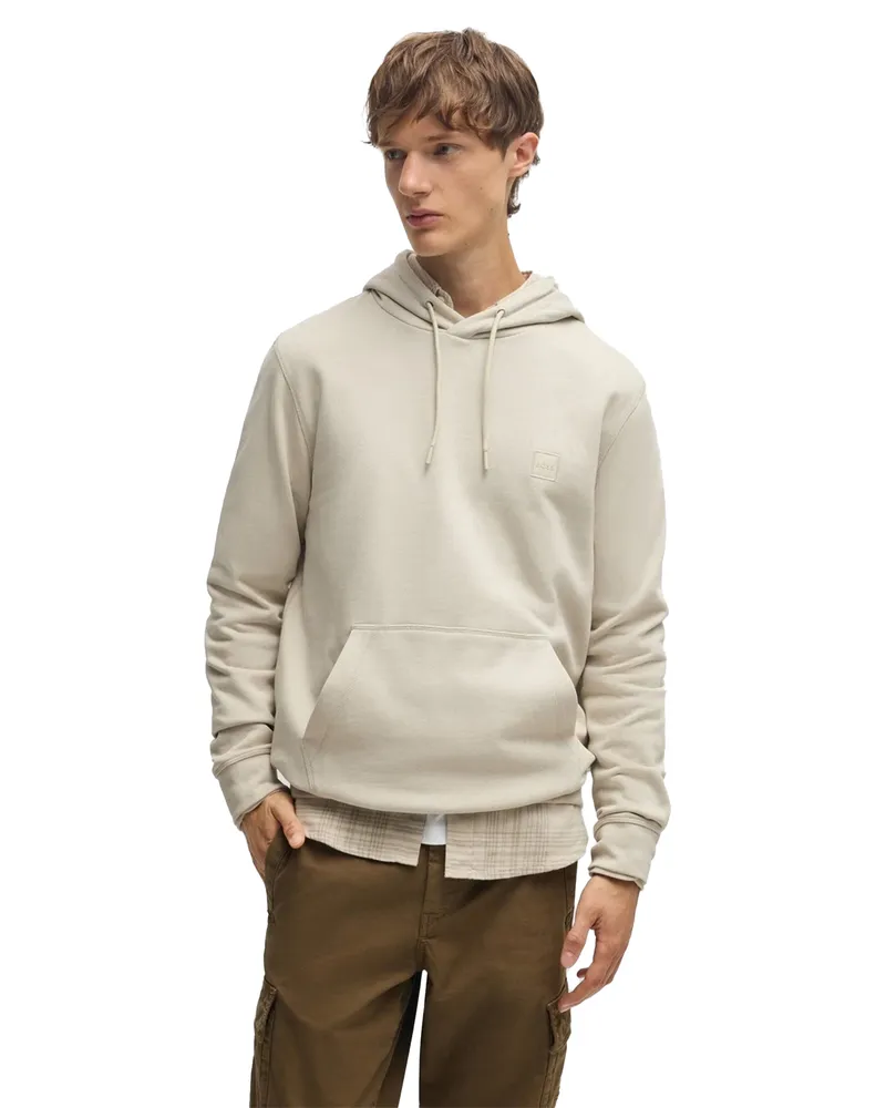 HUGO BOSS Wetalk" Hoodie zum Überziehen für Herren (Hellbeige Beige