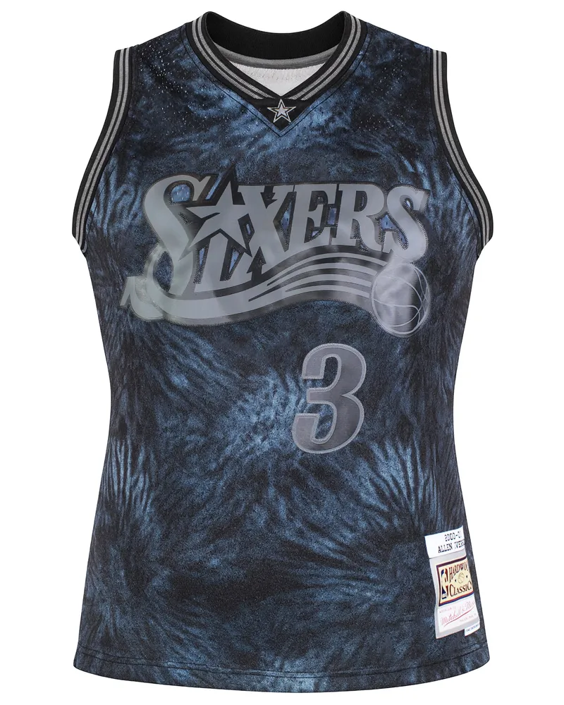 Mitchell & Ness NBA Philadelphia 76ers 3 Iverson Swingman Trikot Dunkelblau
