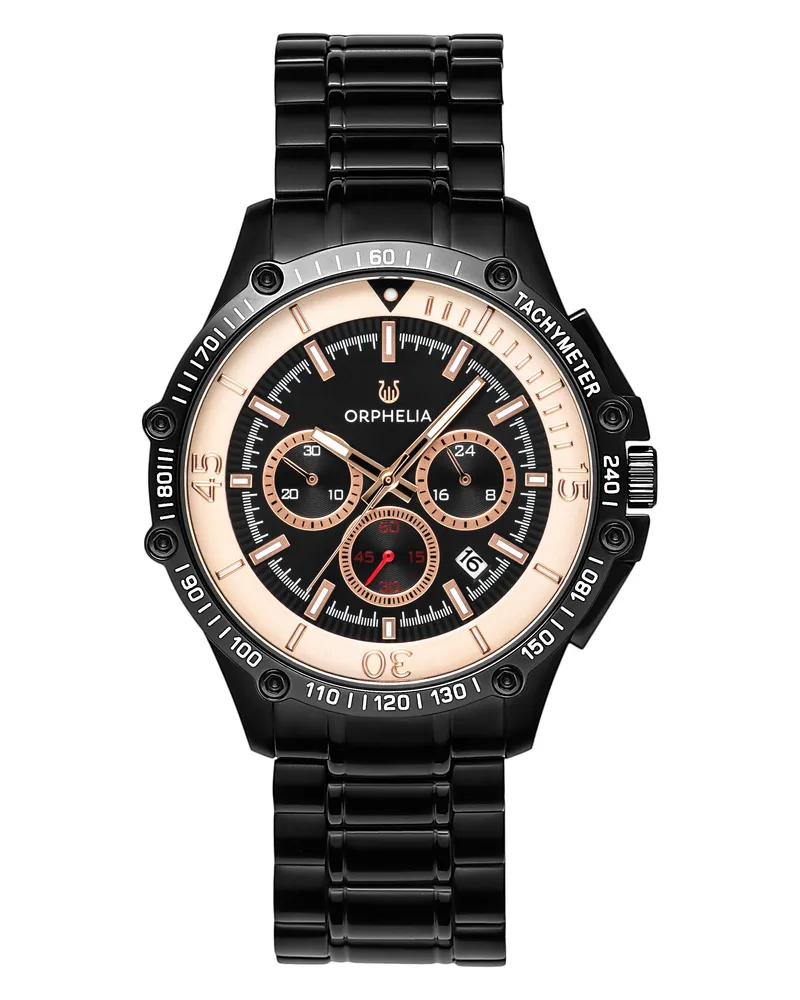 Orphelia Frenetic Herren-Armbanduhr, schwarz, OR82812 Schwarz