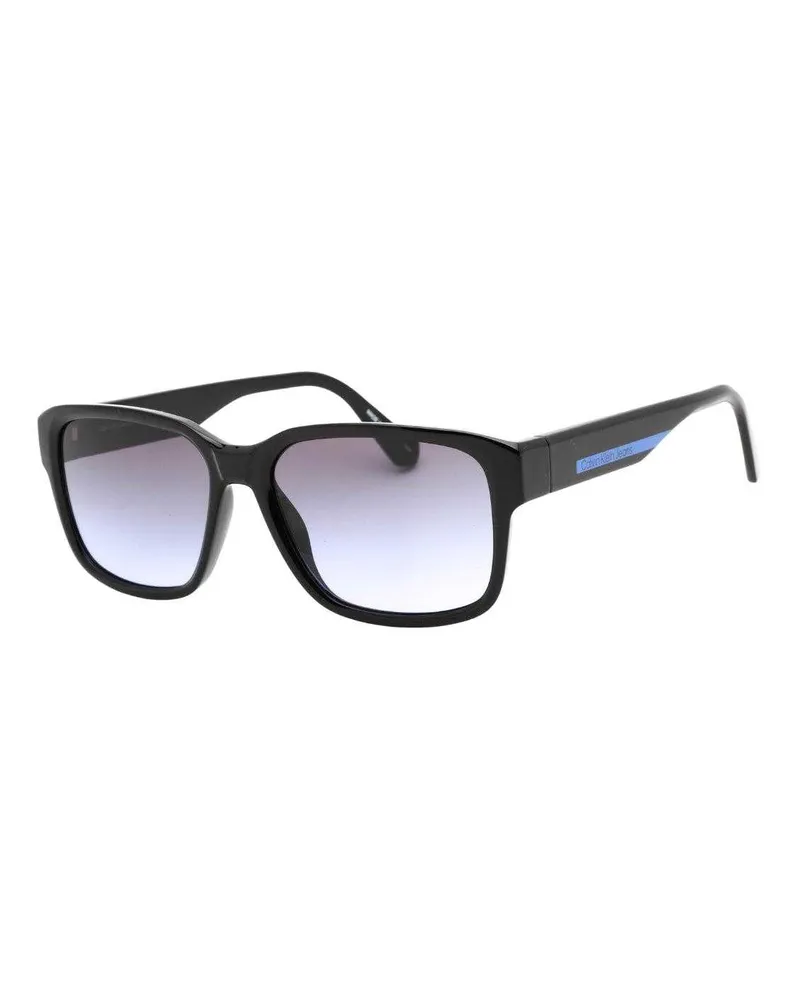 Calvin Klein Quadratisch-Sonnenbrille für Herren (Schwarz/Veilchen Schwarz