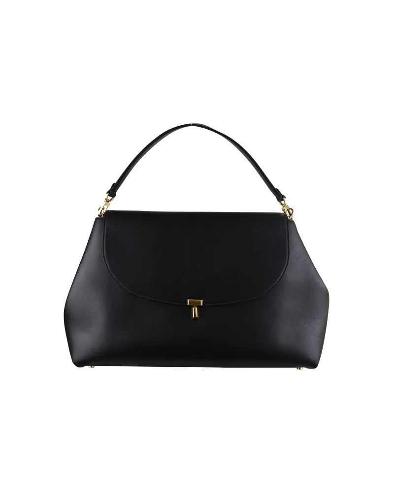 Totême Toteme T-Lock Handtasche Schwarz Schwarz