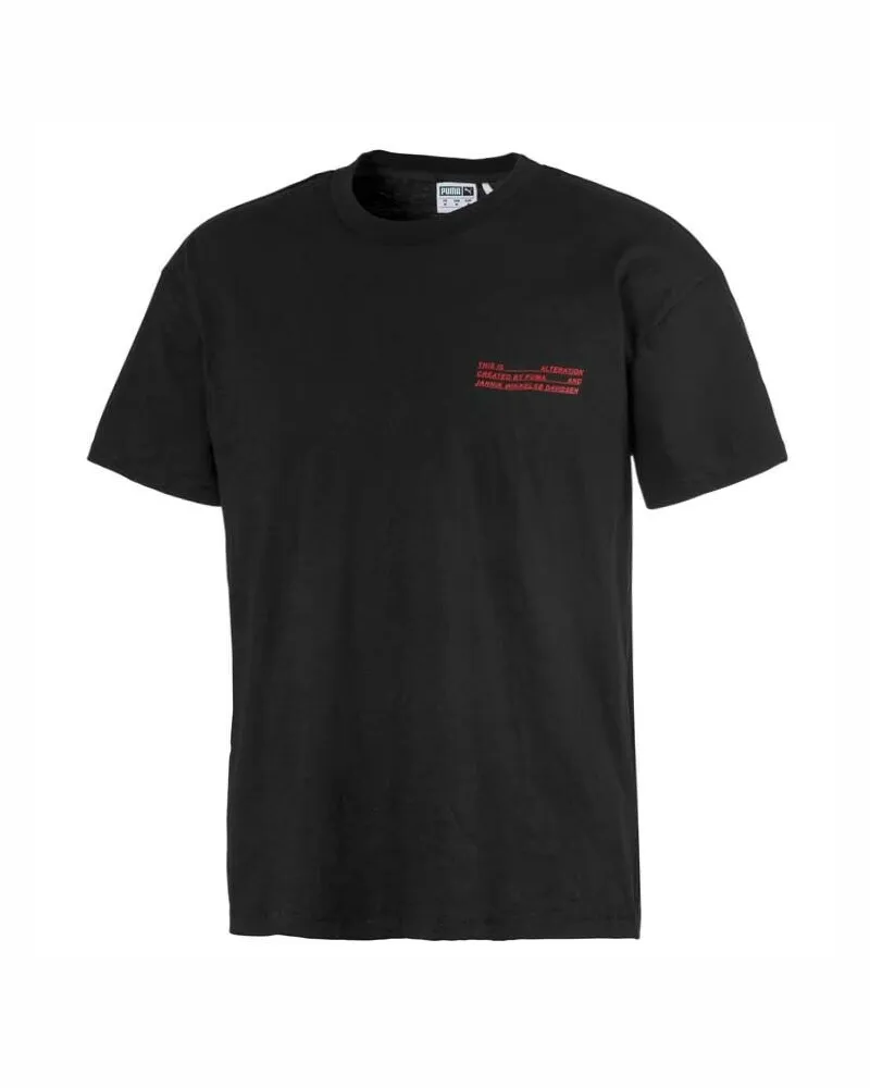 Puma Veränderung Kurzarm T-Shirt T-Shirt Top Black Herren 579880 01 Schwarz