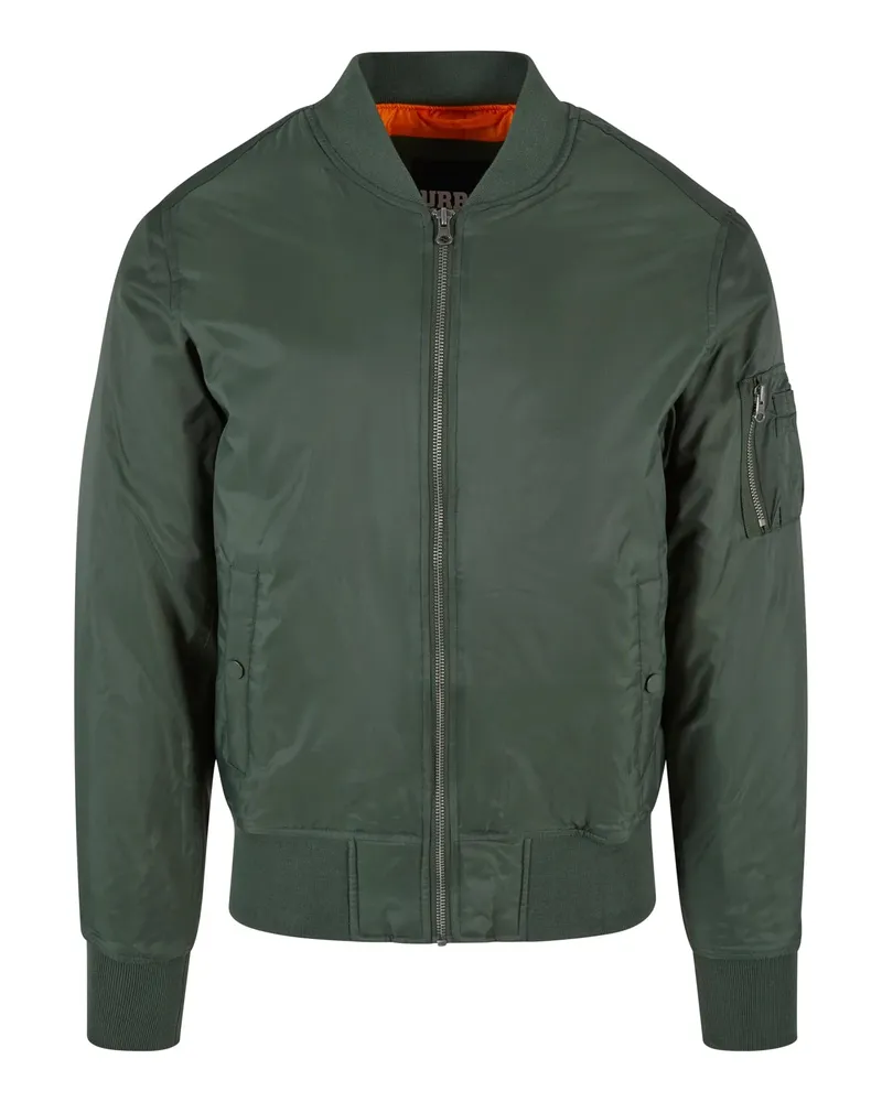 Urban Classics Basic" Bomberjacke für Herren (Oliv Oliv