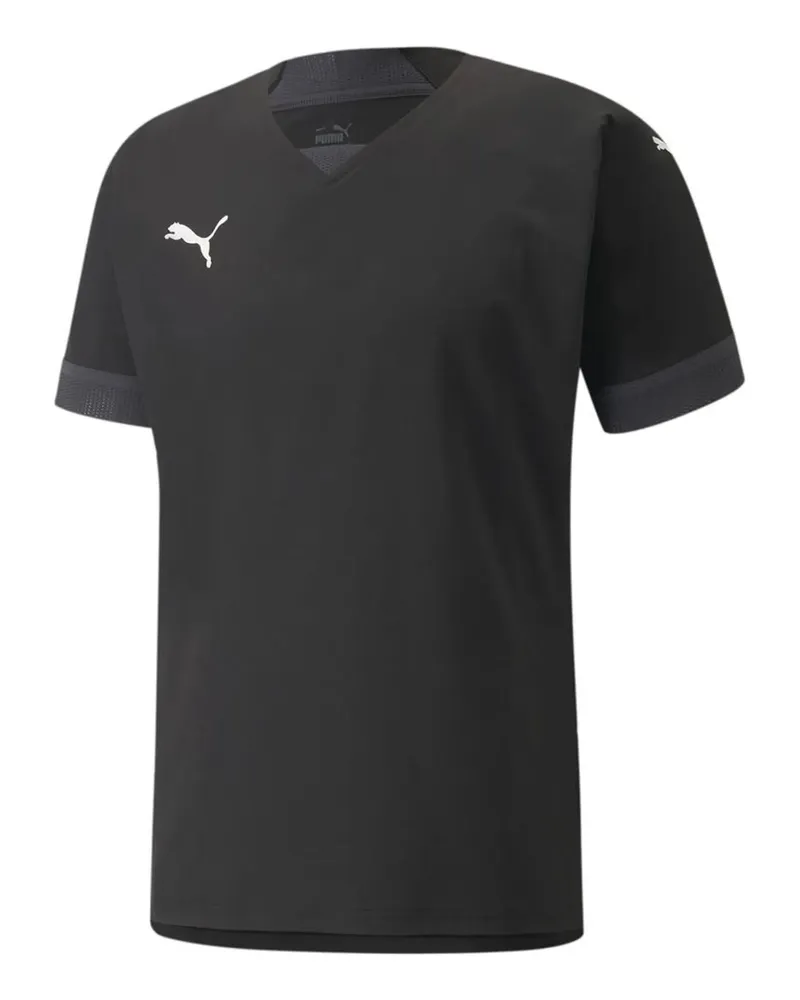Puma TeamFinal Herren Schwarz Trainings-T-Shirt Schwarz