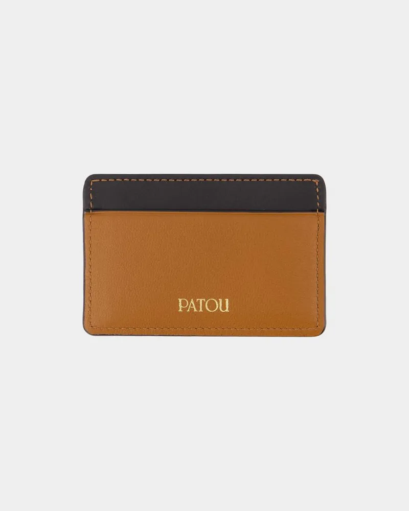 Patou JP Kartenhalter - PATOU - Leder - Braun Schwarz