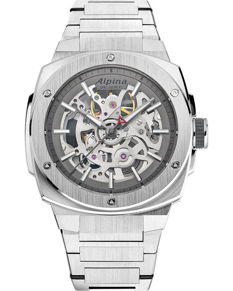 Alpina Watches Alpiner Extreme Skeleton Herrenuhr Silber AL-520GSKT3AE6B Silber