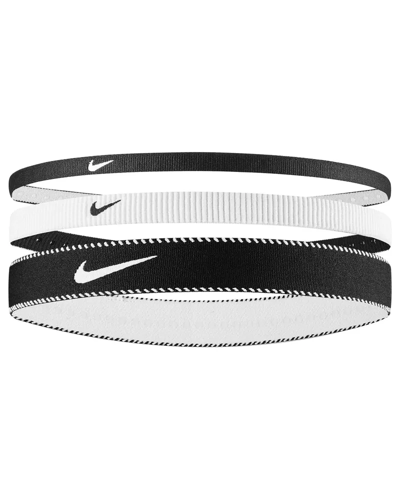 Nike Classic" Stirnband(3er-Pack) (Weiß/Schwarz Weiß