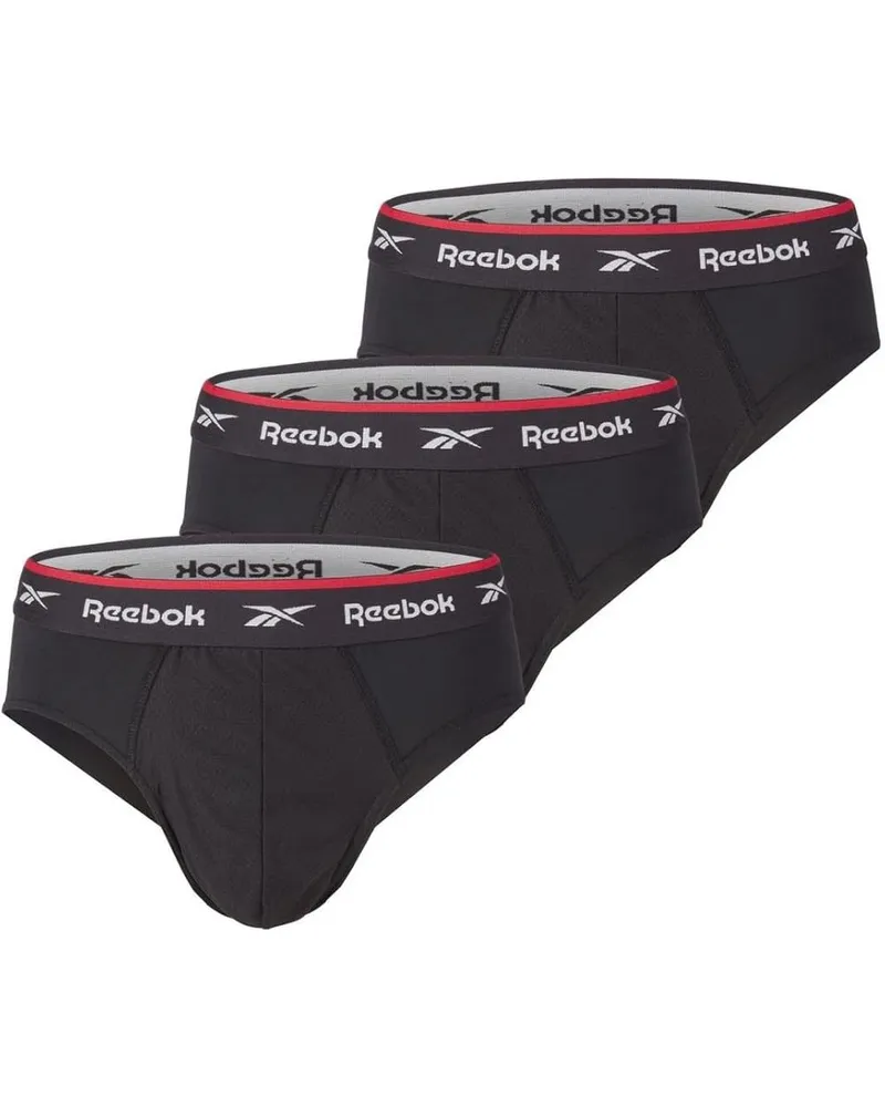 Reebok Wiggins" Slips für Herren, Sport (3er-Pack) (Schwarz Schwarz