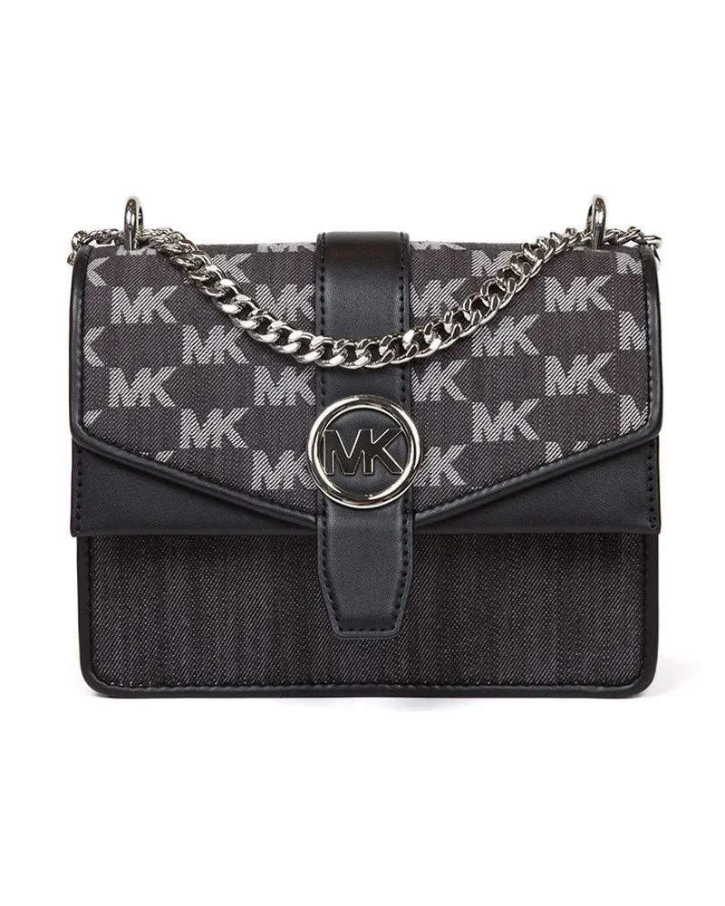 Michael Kors Greenwich Small Flap Crossbody Tasche Schwarz